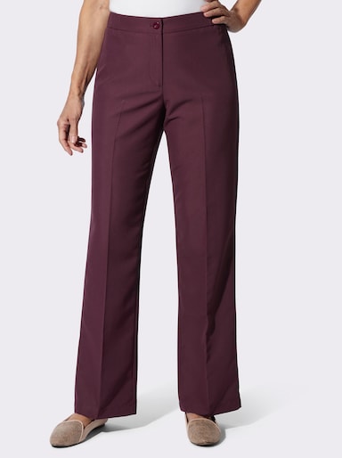 Hose in weitem Schnitt - burgund