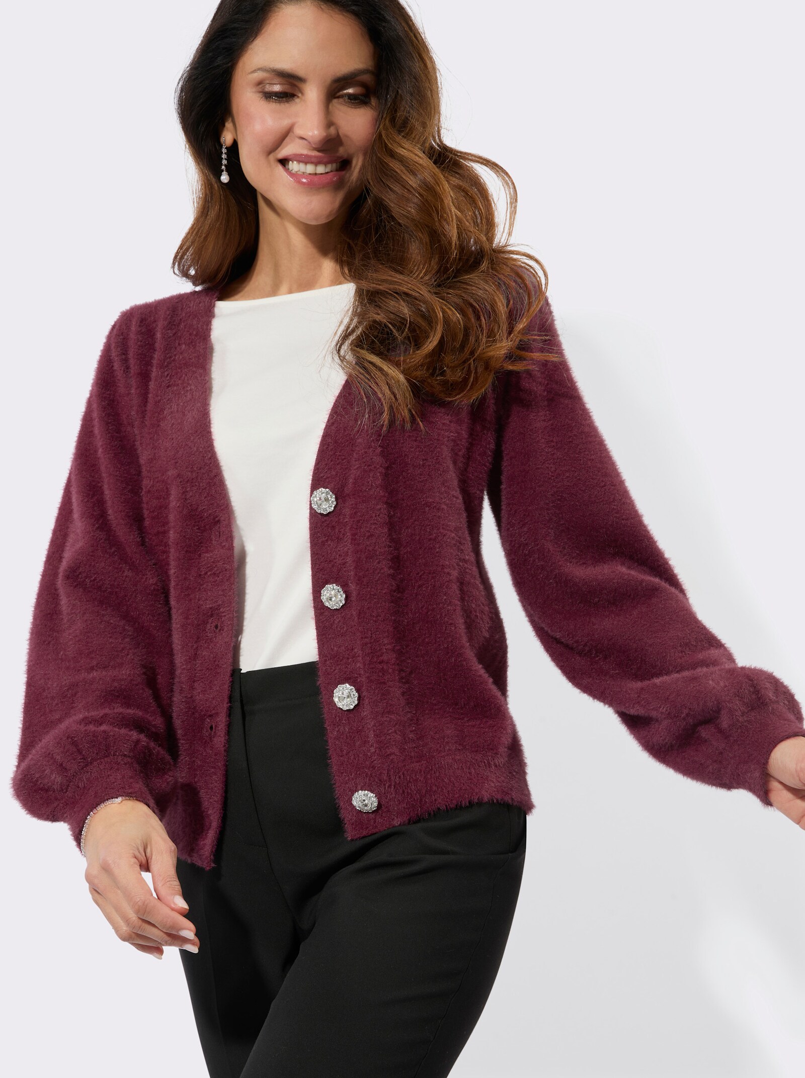Cardigan - bordeaux
