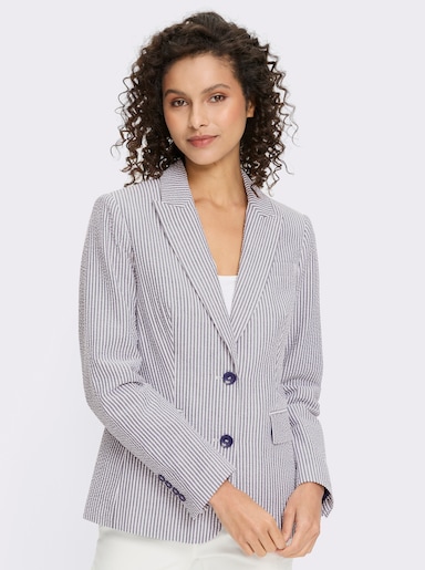 heine Blazer - marine-weiss-gestreift