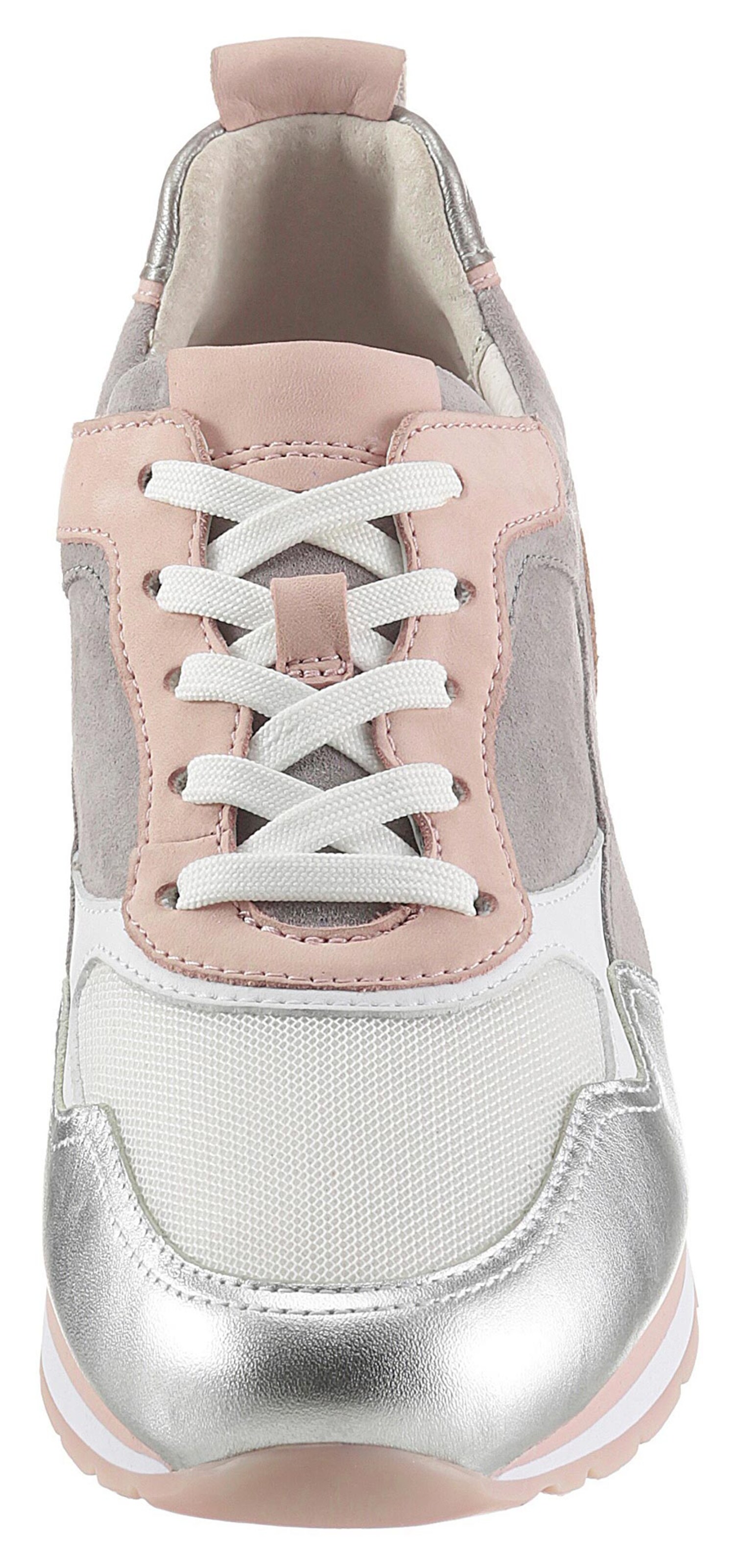 Gabor Sneakers met sleehak met contrastkleurige details - Schoenen.nl