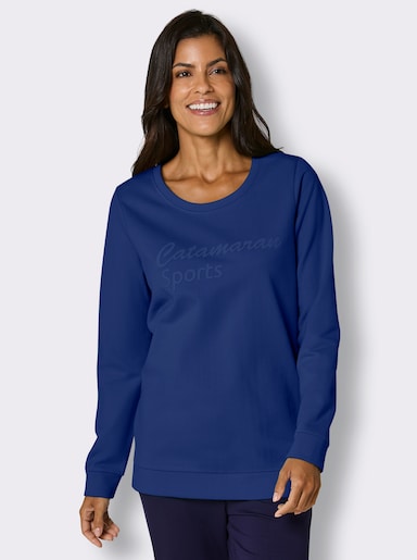 Catamaran Sports Sweatshirt mit 3D-Schriftzug - royalblau