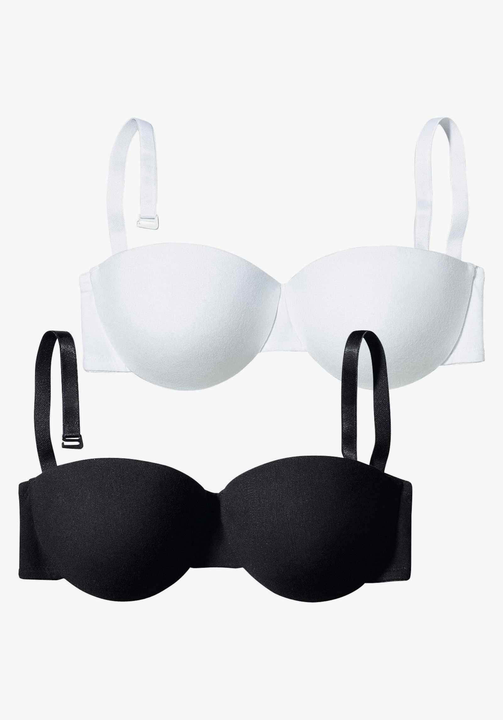 petite fleur by Lascana Schalen-BH - schwarz+weiß