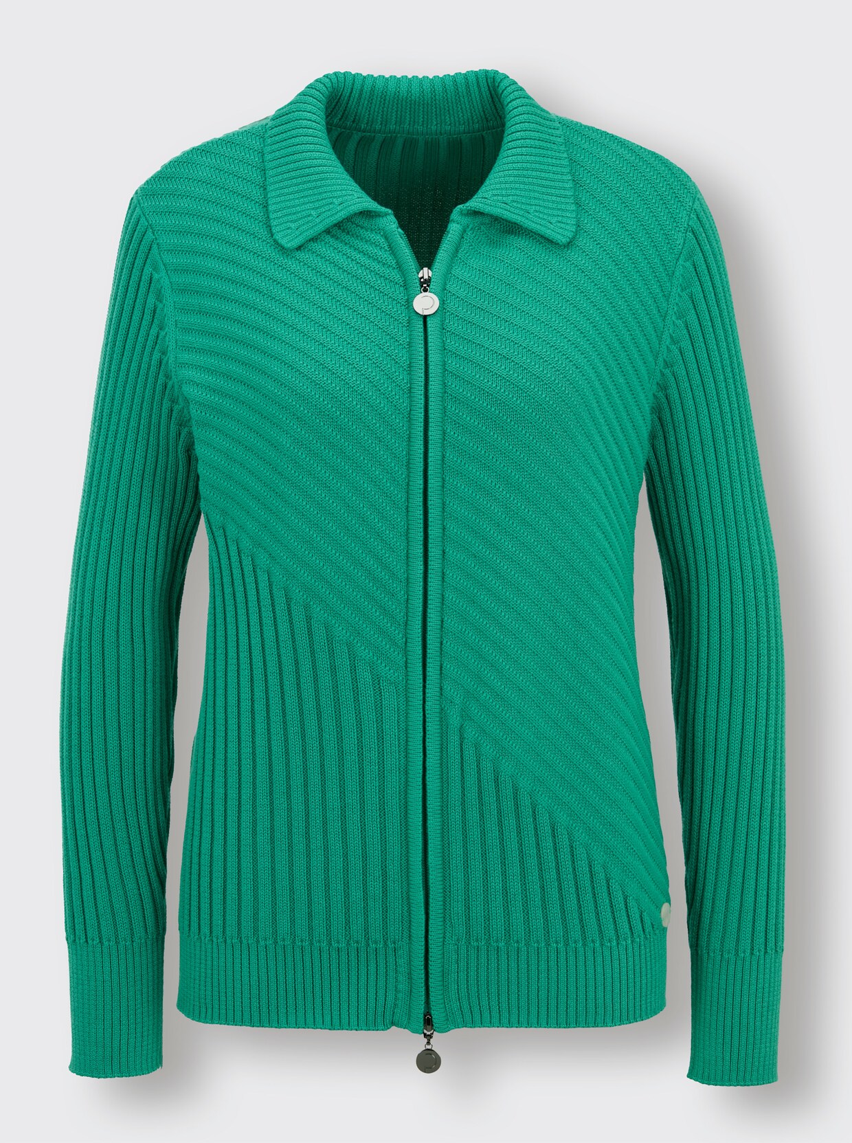 CREATION L PREMIUM Strickjacke - smaragd