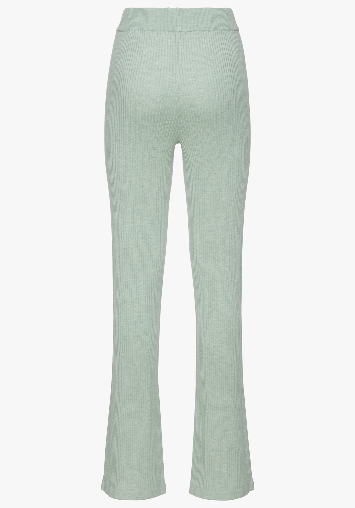Broek van tricot - mint gemêleerd