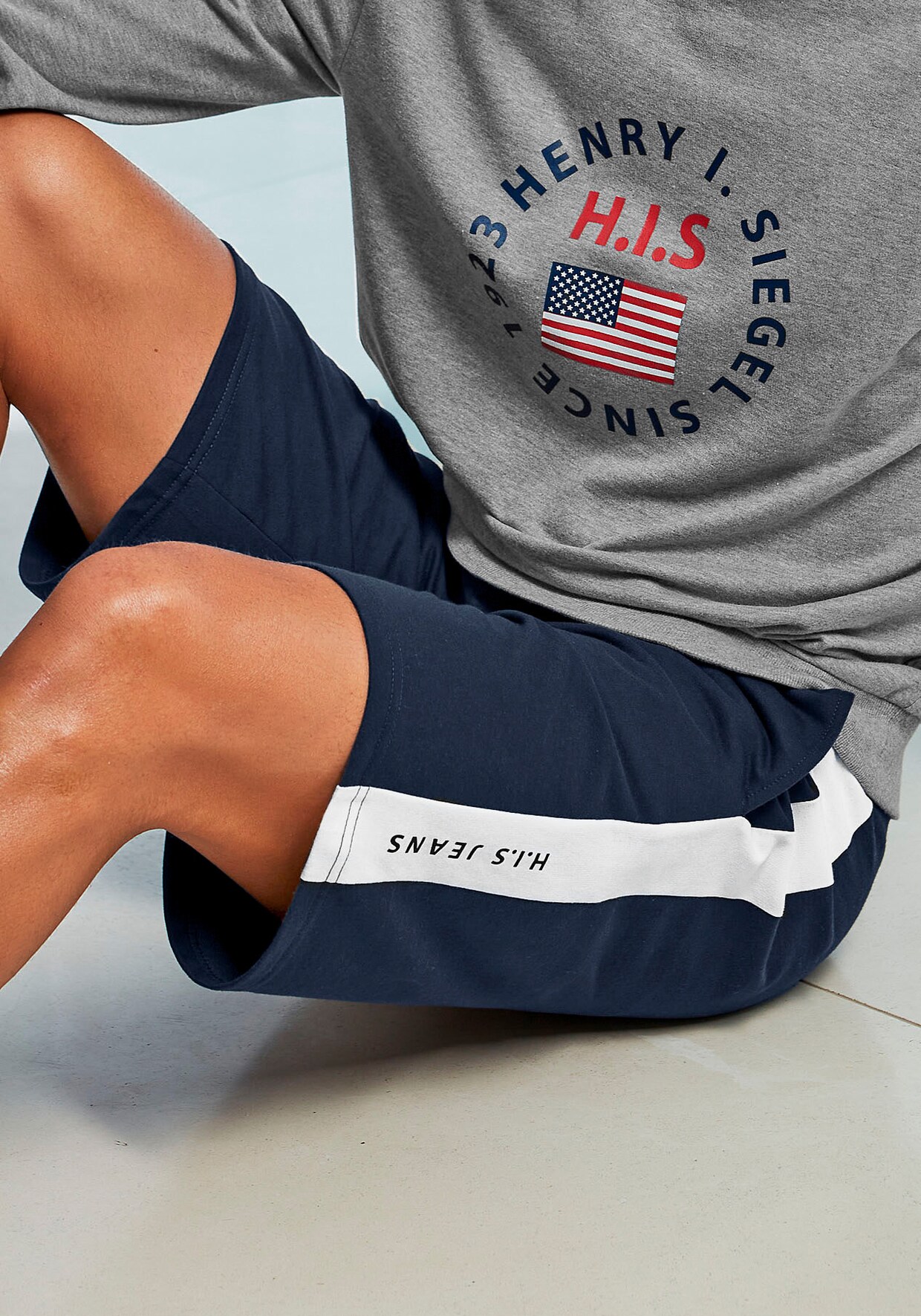 H.I.S Sweatshort - navy