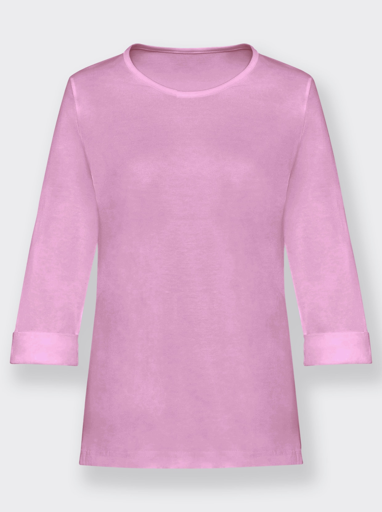 Shirt met ronde hals - roze