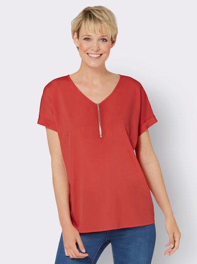 Comfortabele blouse - aardbei