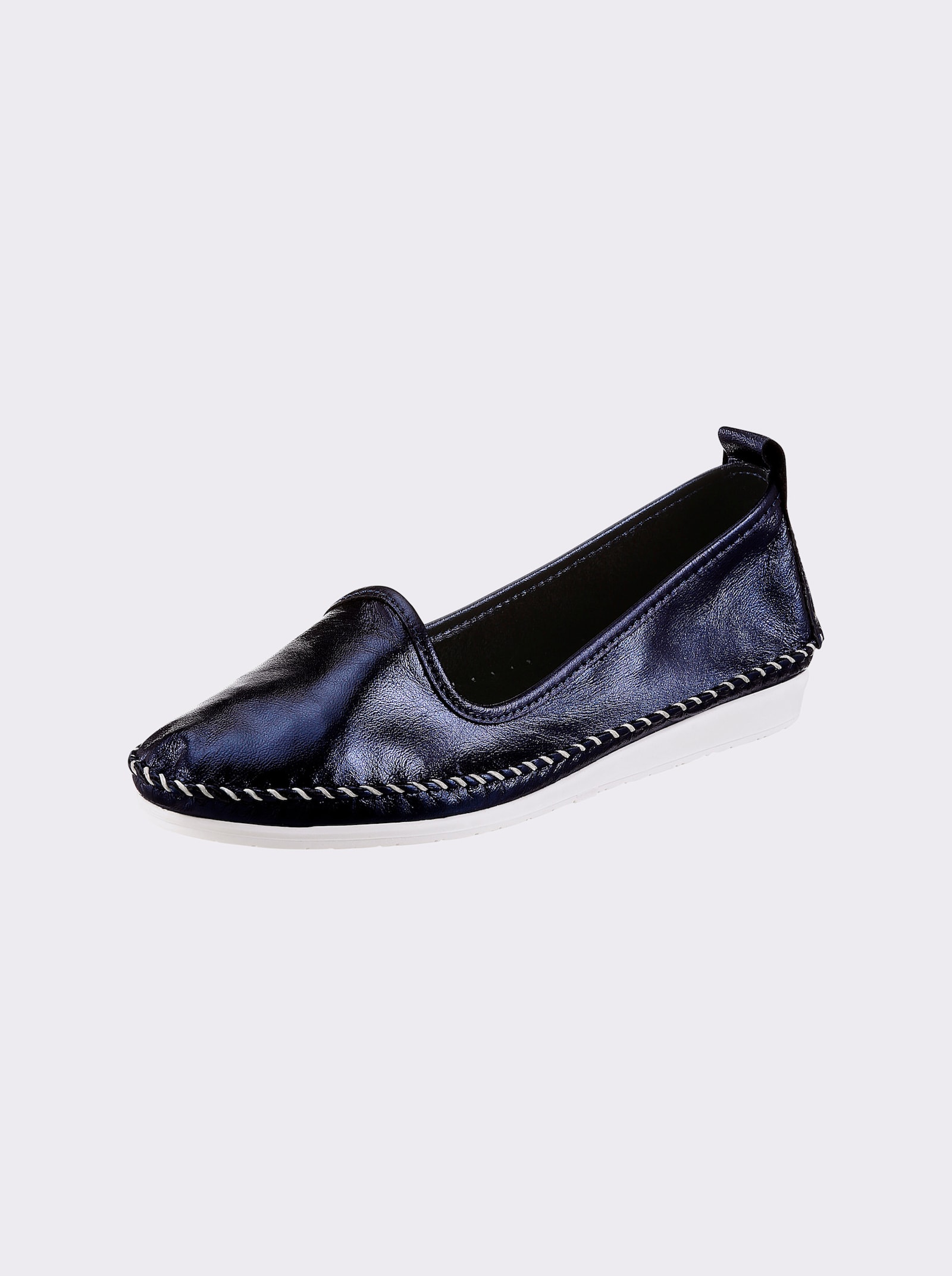 Andrea Conti Slipper - blau-metallic