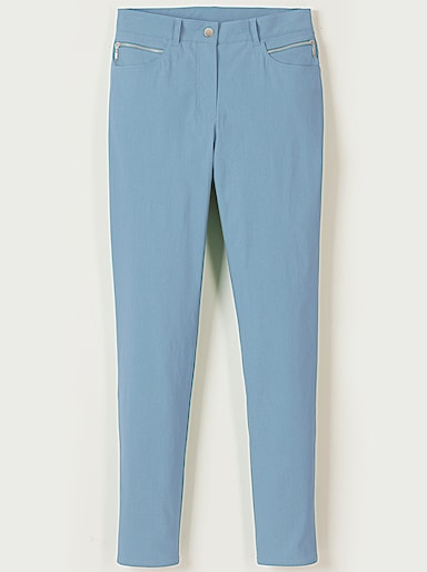 Stehmann Comfort line Stretch-Hose mit Zier-Taschen vorne - bleu