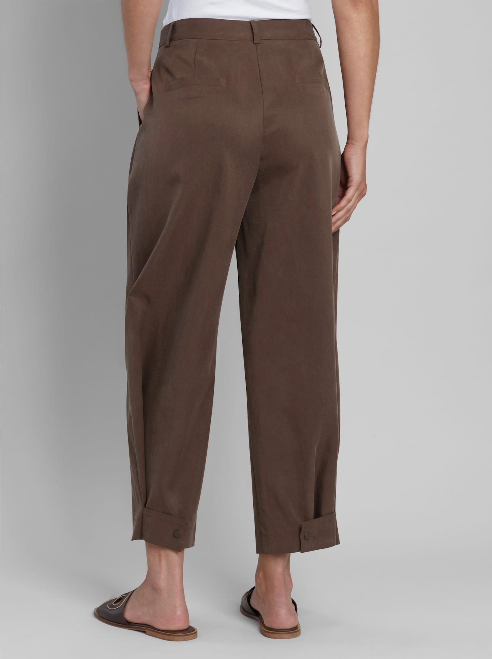 heine Hose in Barrel-Form - schoko