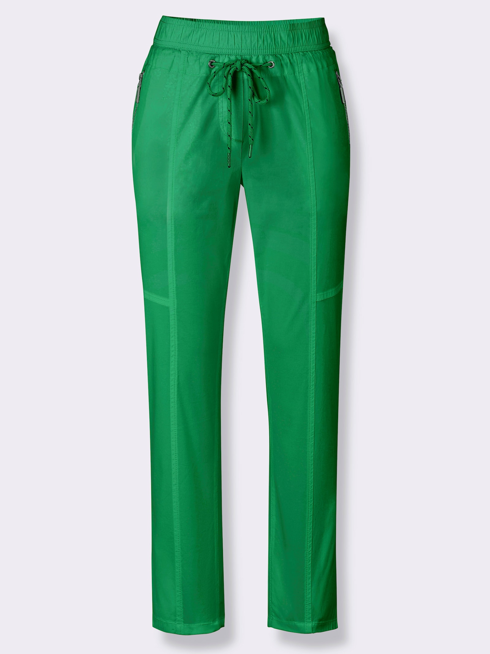 7/8-broek met ritszakken - grasgroen
