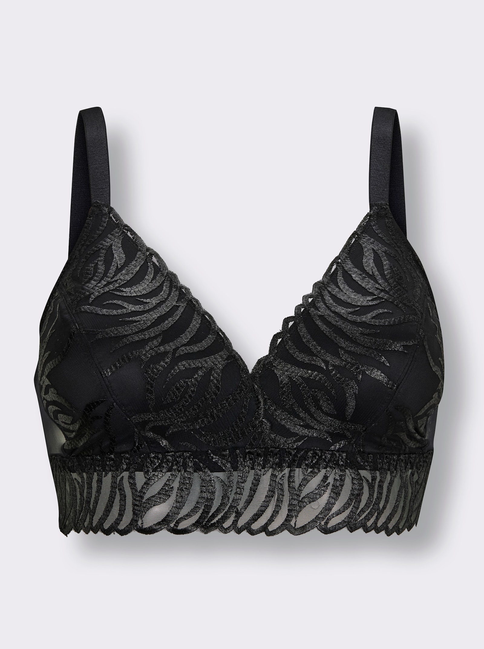 wäschepur Schalen-BH ohne Bügel - schwarz
