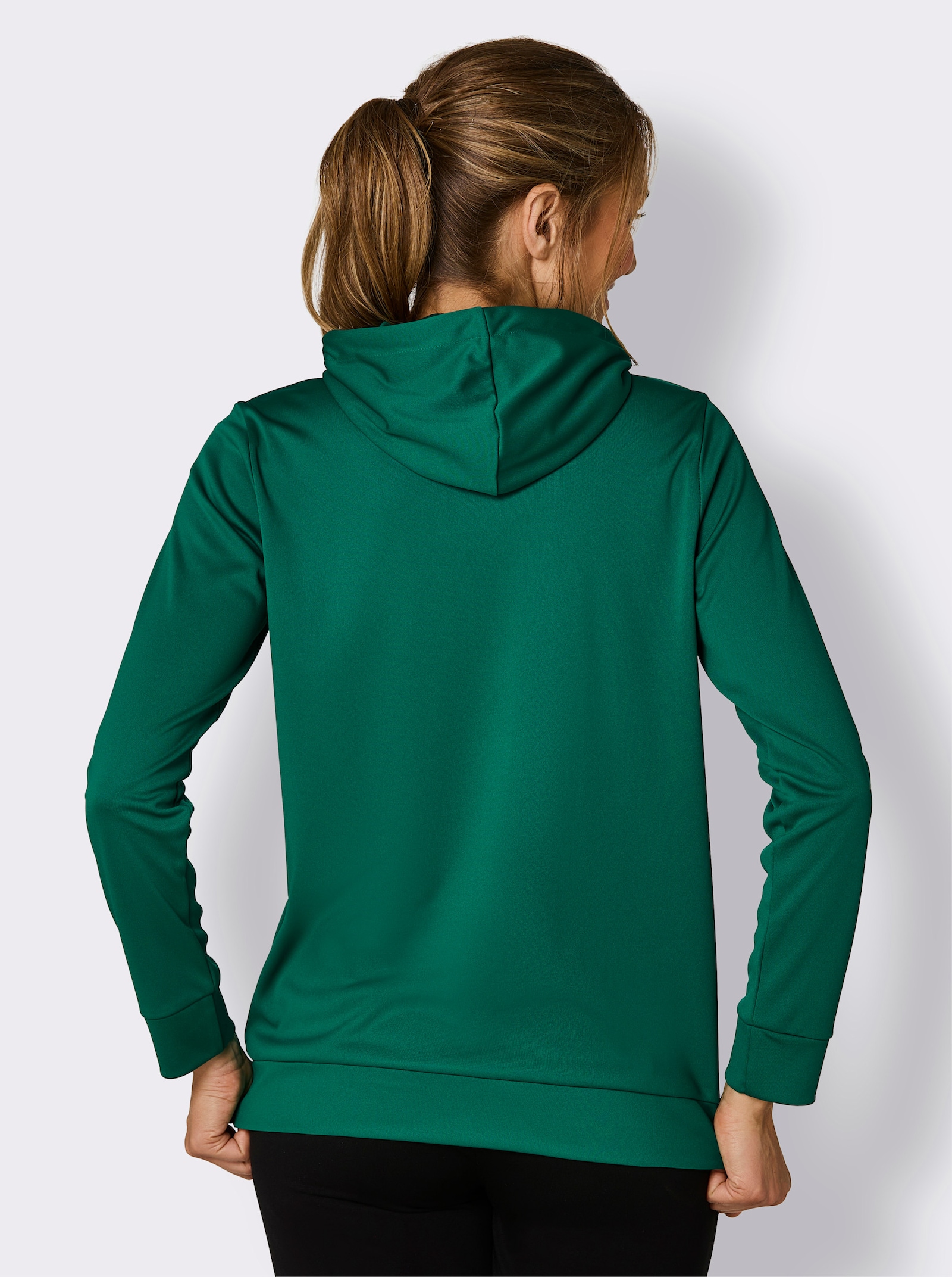 Catamaran Sports Sweatshirt met in wijdte verstelbare capuchon - groen