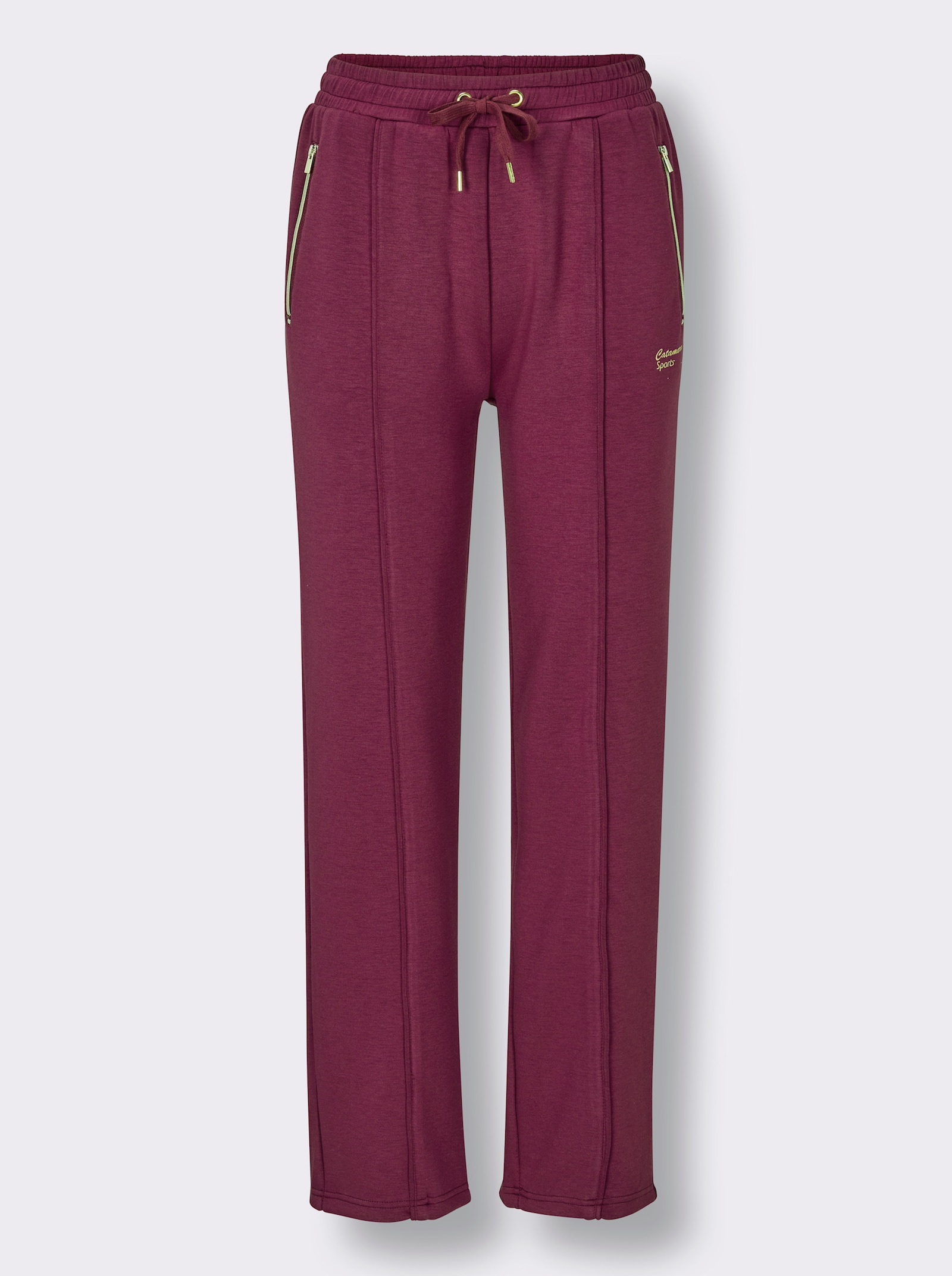 Catamaran Sports Freizeithose mit Kontrast-Paspel - bordeaux