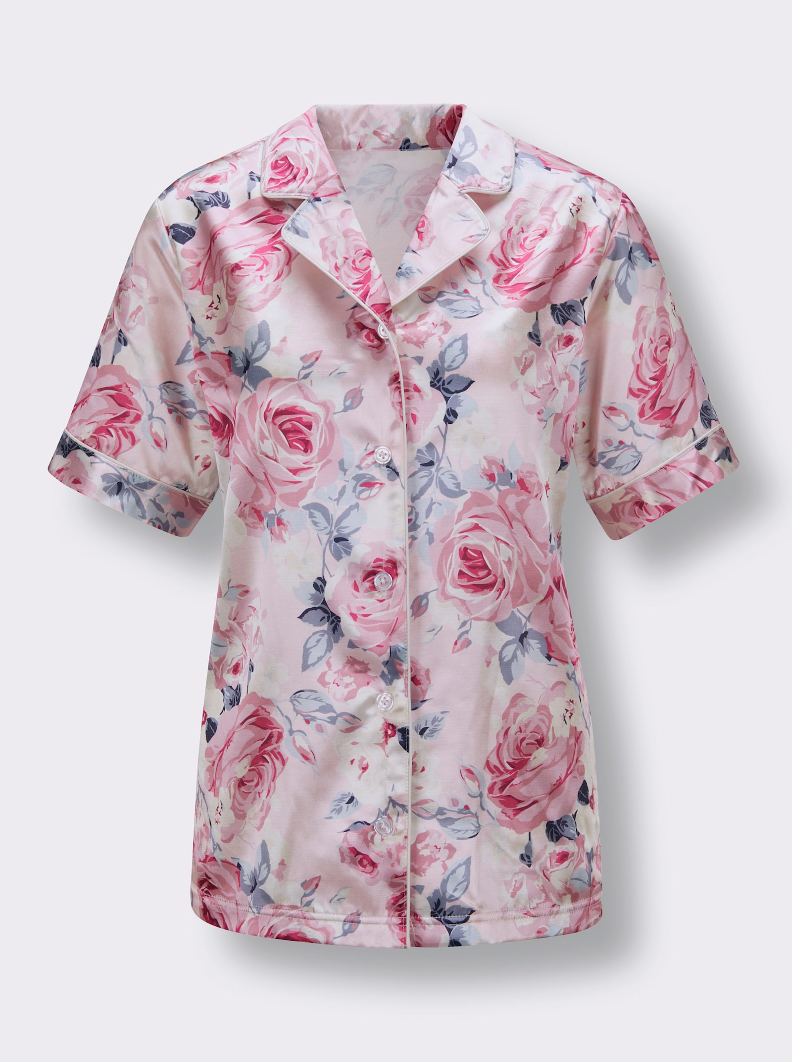 wäschepur Pyjama - lichtroze/malve bedrukt