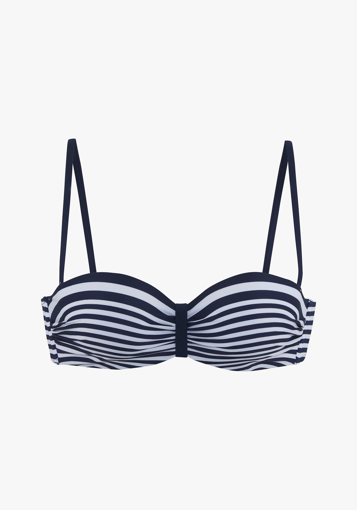 LASCANA Bügel-Bandeau-Bikini-Top - marine-weiß