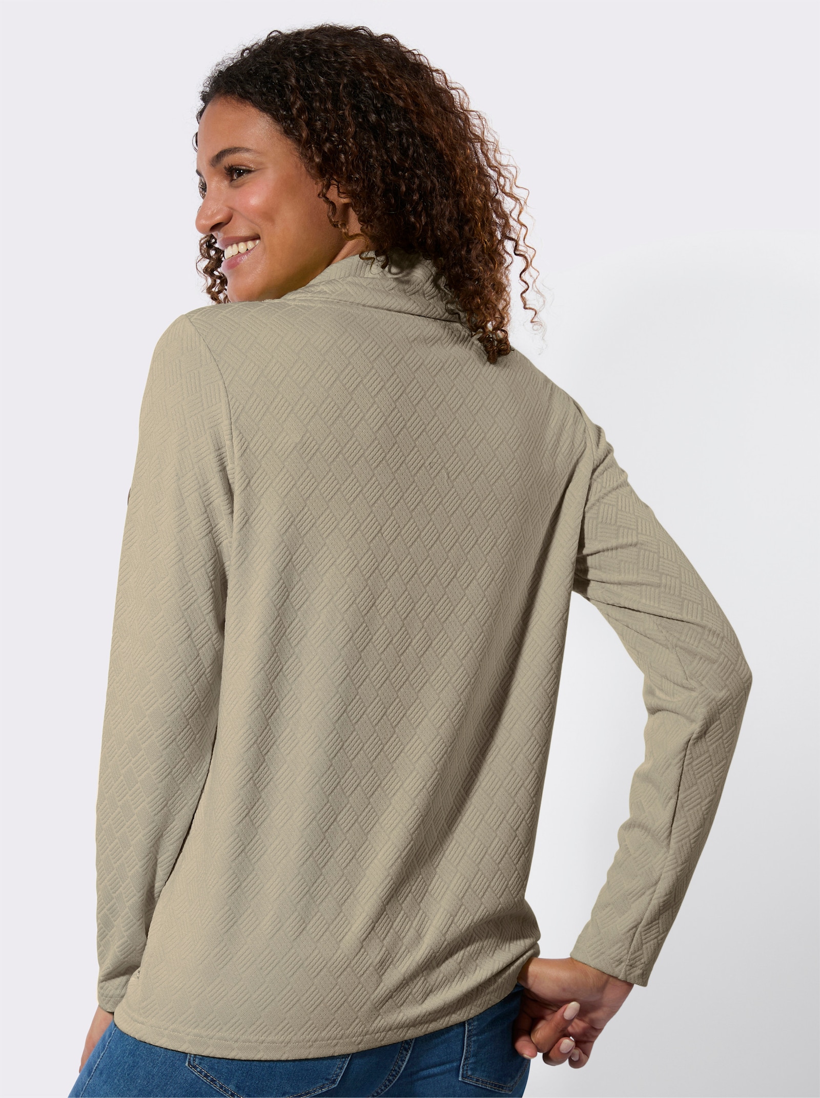 Rollkragenshirt in pflegeleichter Qualität - schlamm