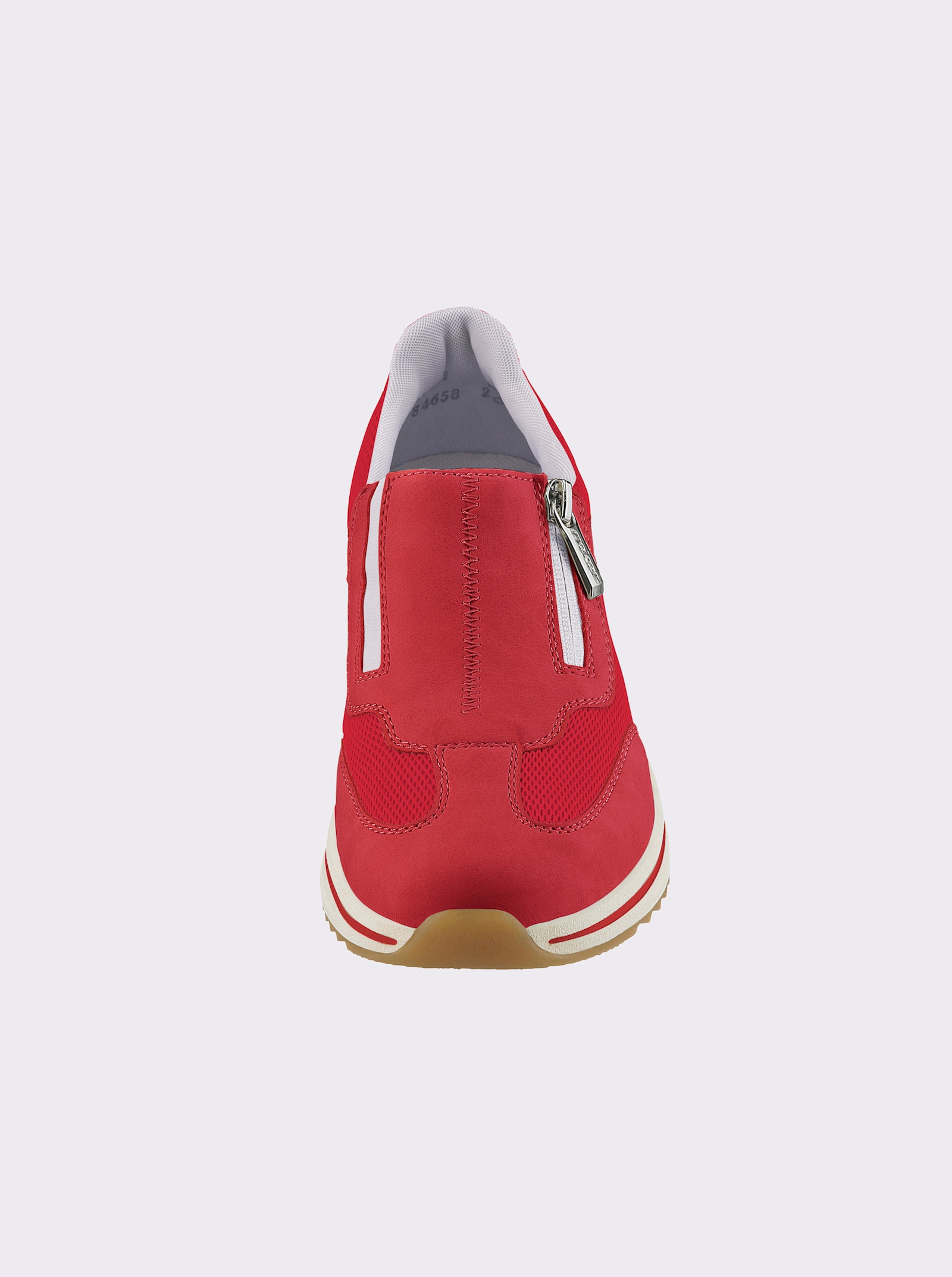 Rieker Slipper mit seitlichem Reissverschluss - erdbeere