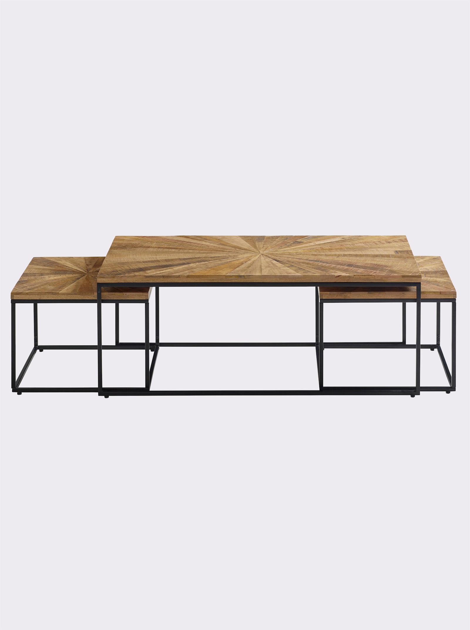 heine home Couchtisch - natur-schwarz