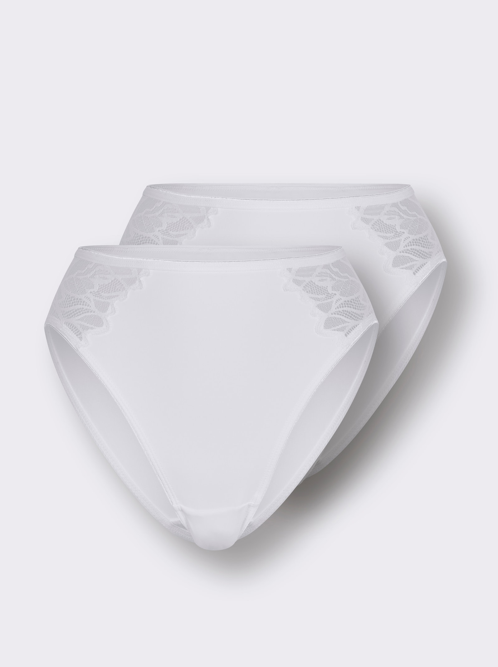 wäschepur Jazzpanty, priesvitná čipka - biela