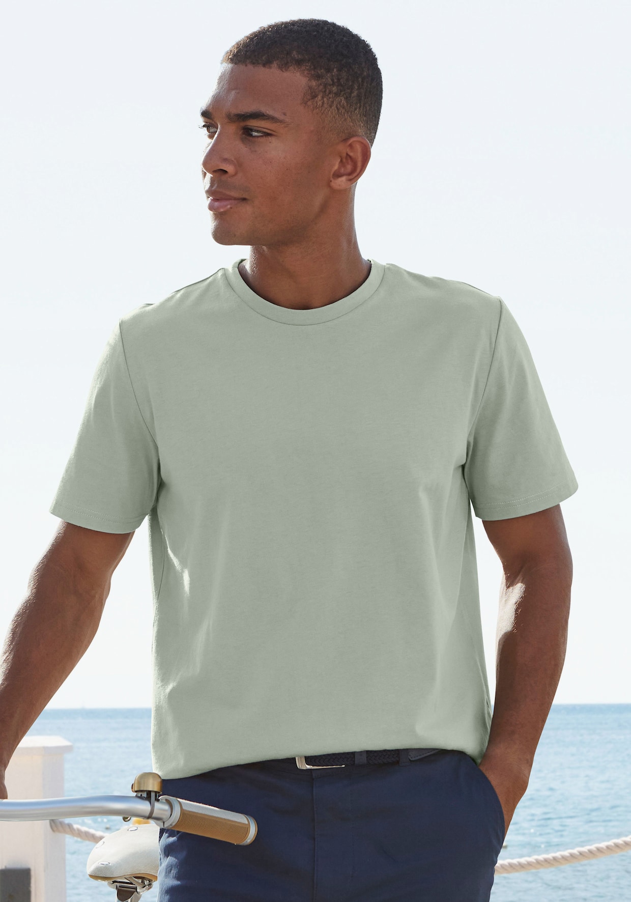 Beachtime T-shirt - mint / bedrukt