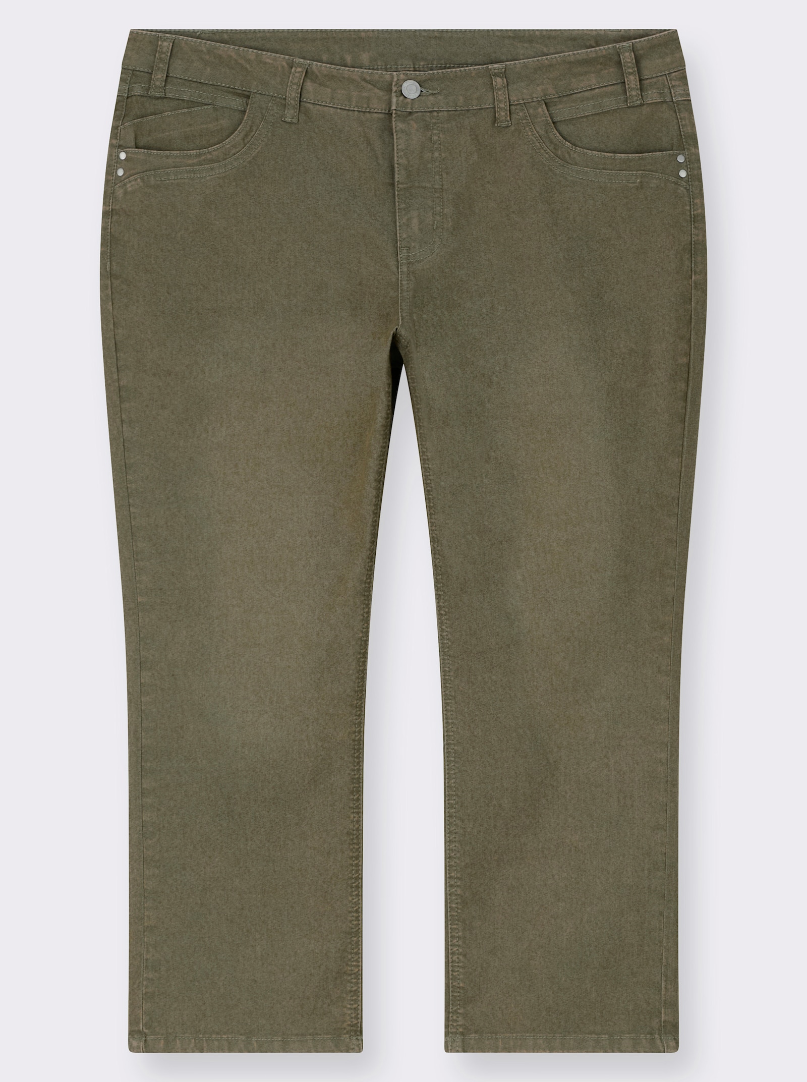7/8-Jeans in 5-Pocket-Form - khaki