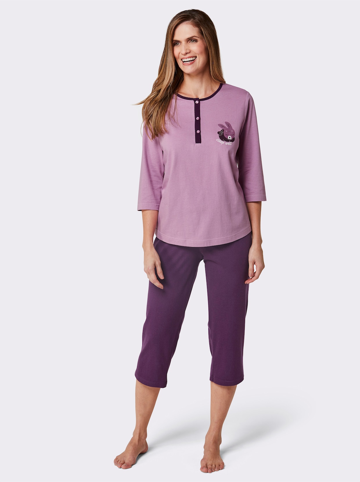wäschepur Pyjama - orchidee/druif