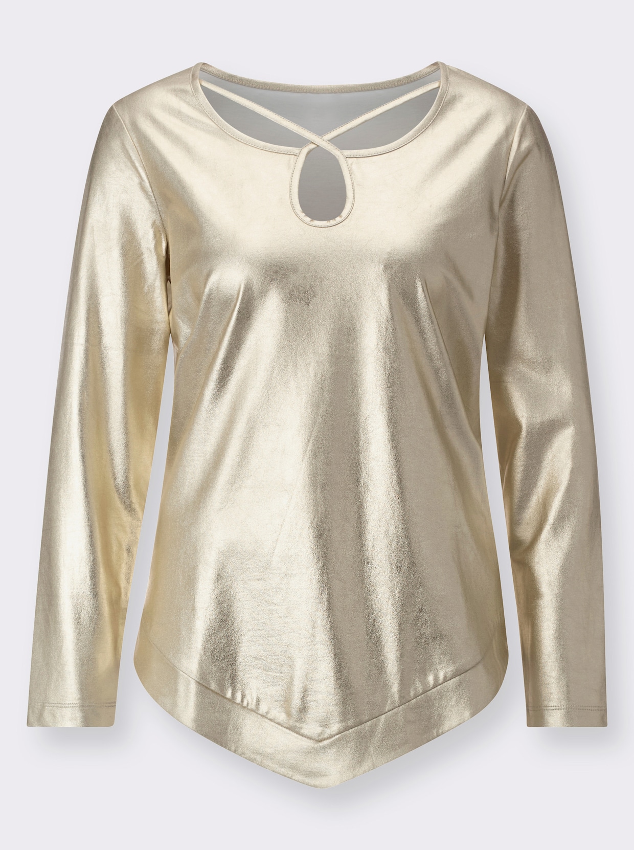 Longshirt - goldfarben