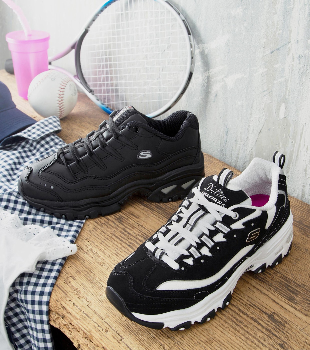 Skechers Sneaker - schwarz-weiß