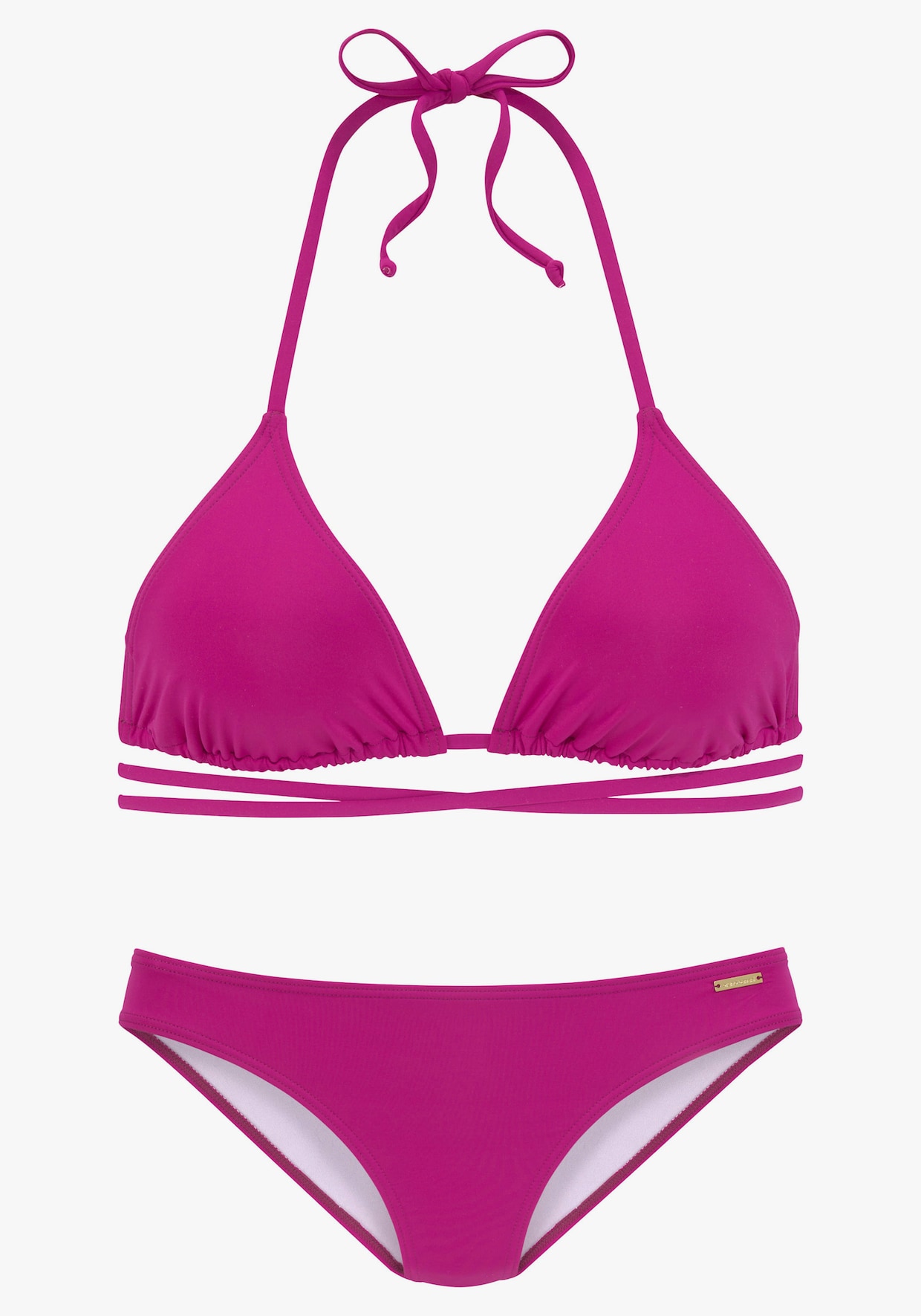 Bruno Banani Triangelbikini - bessenrood