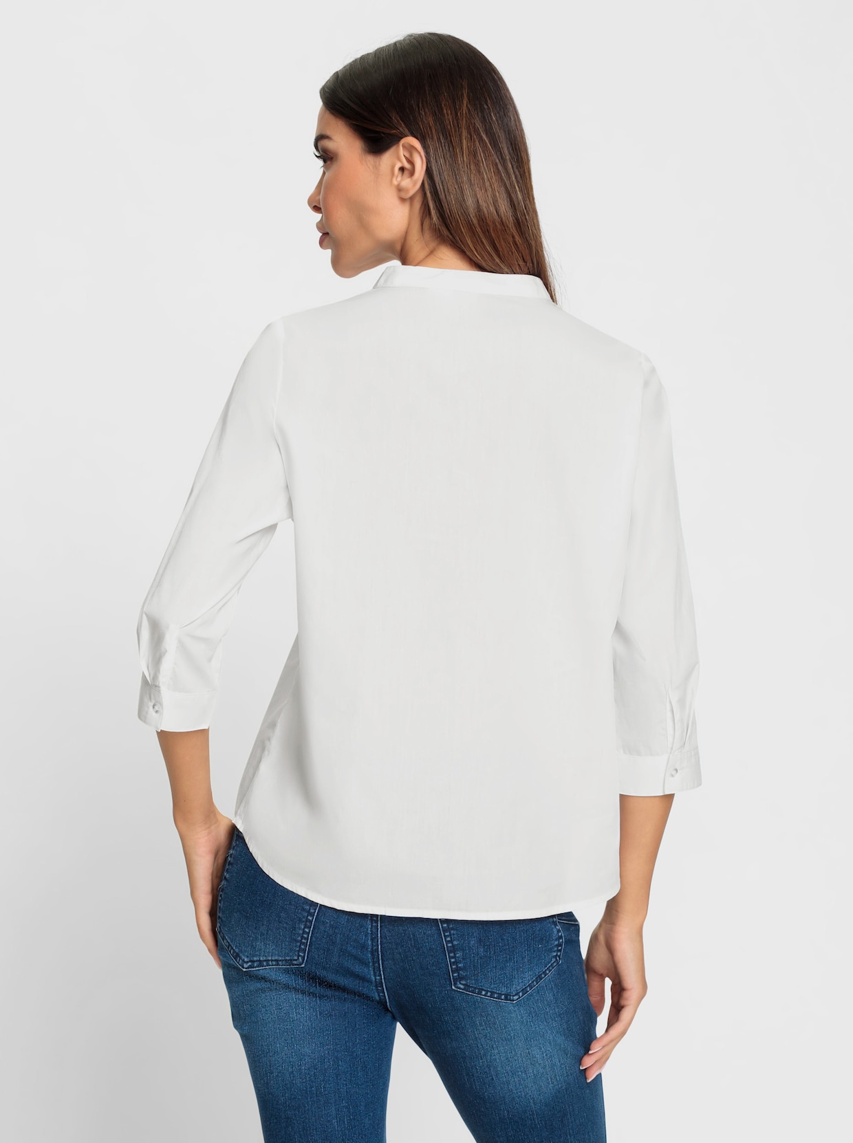 heine Chemisier en coton - blanc
