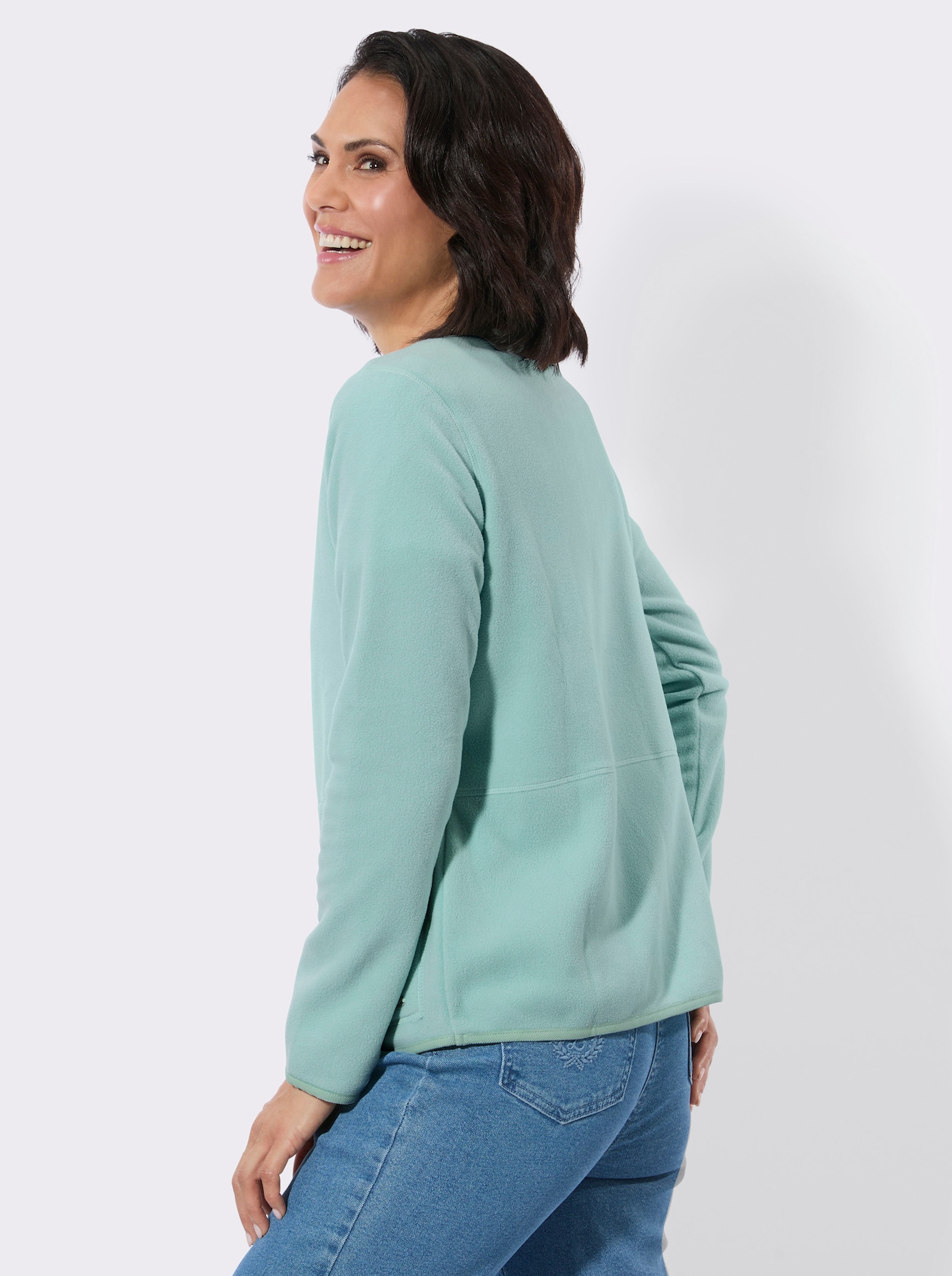 Fleecejacke mit Antipilling-Ausrüstung - kalkmint