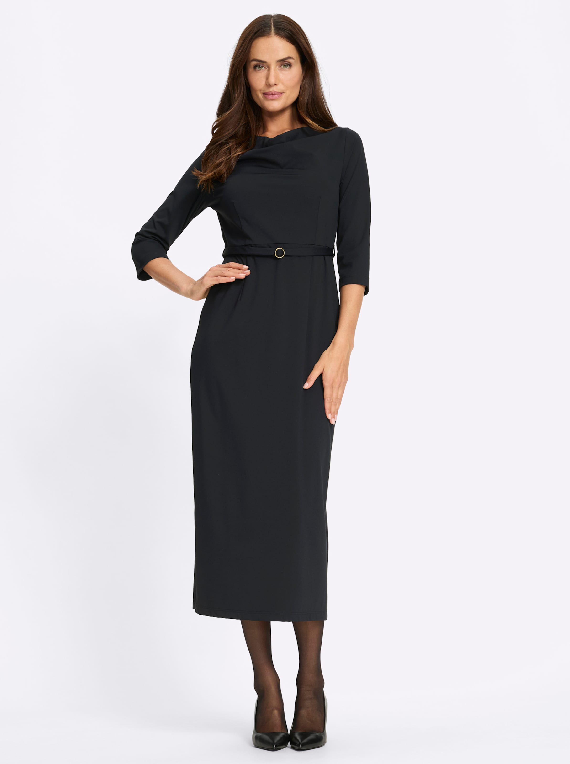 Jersey jurk zwart, foto 3