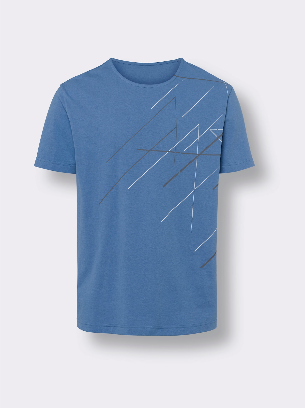 Voľnočasové tričko - jemná modrá