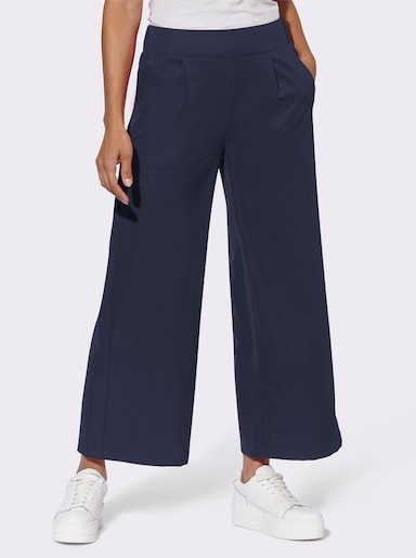 Culotte mit hoher Taille - marine