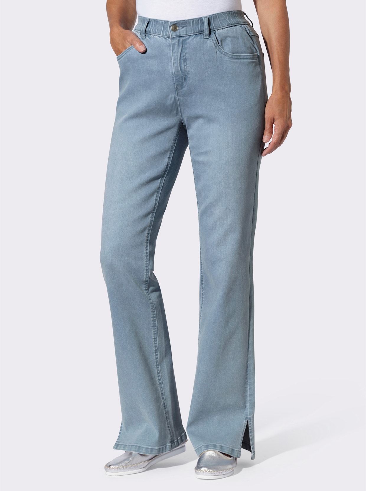 Jeans - blue-bleached