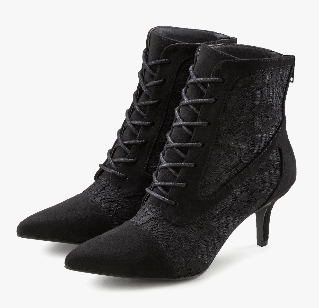 LASCANA Bottines à lacets - noir