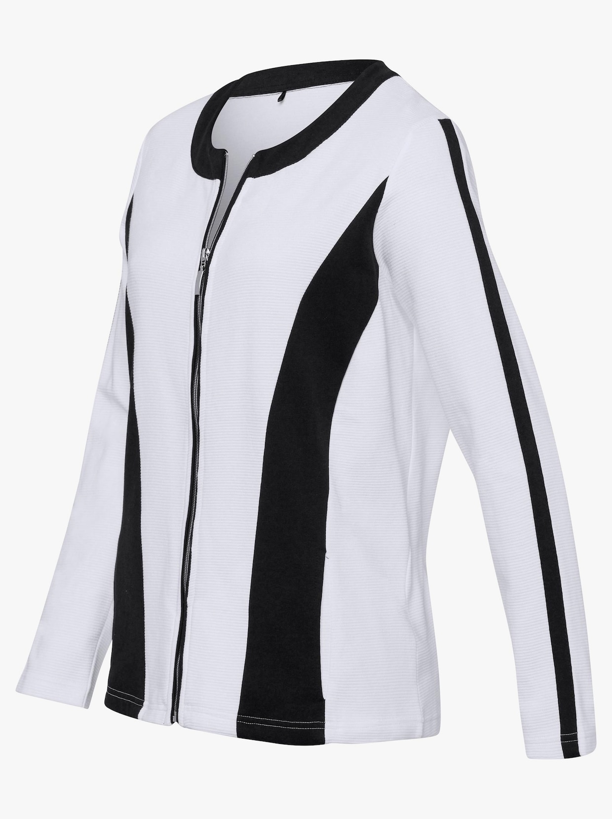 Shirtblazer - schwarz-weiß