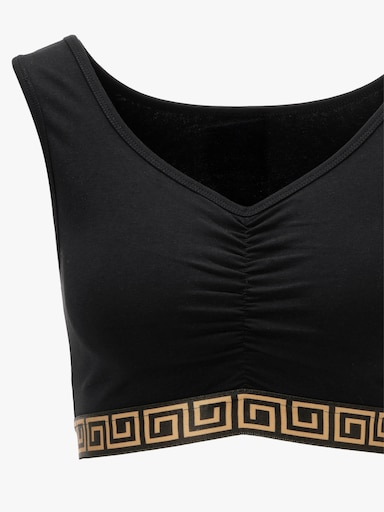 wäschepur Bustier - schwarz-camel