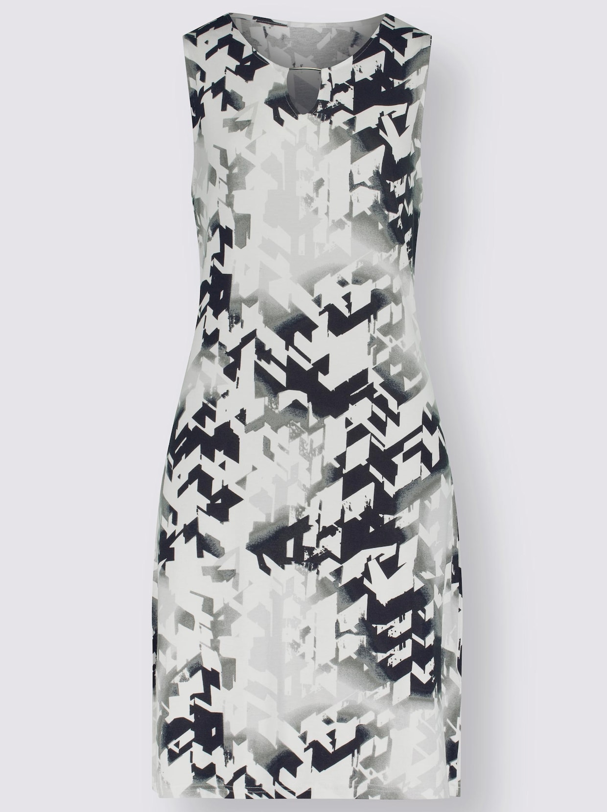 pastunette Sommerkleid - schwarz-weiß-gemustert