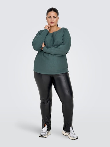 ONLY CARMAKOMA Strickpullover - balsam green