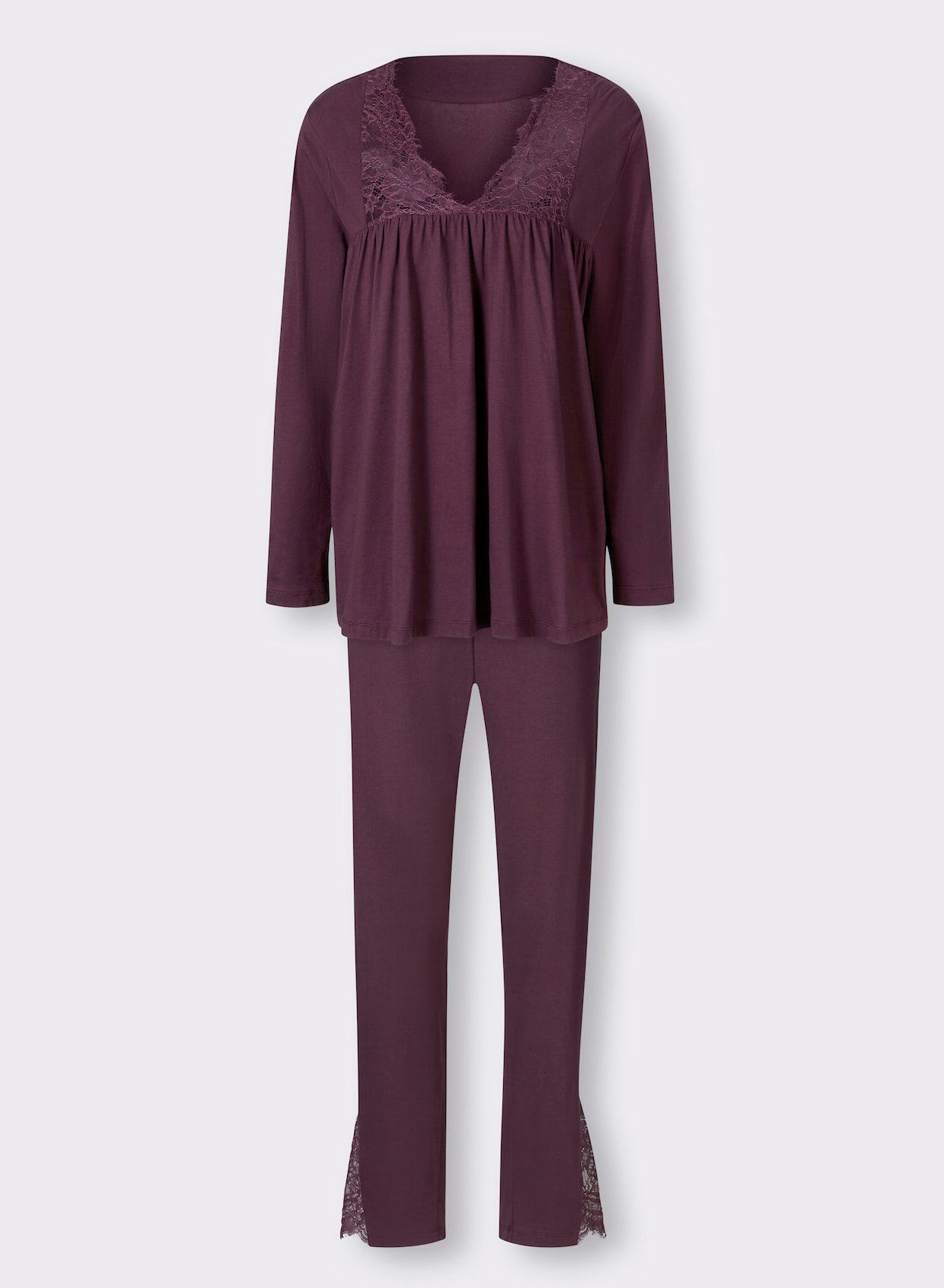 Plantier Schlafanzug - burgund