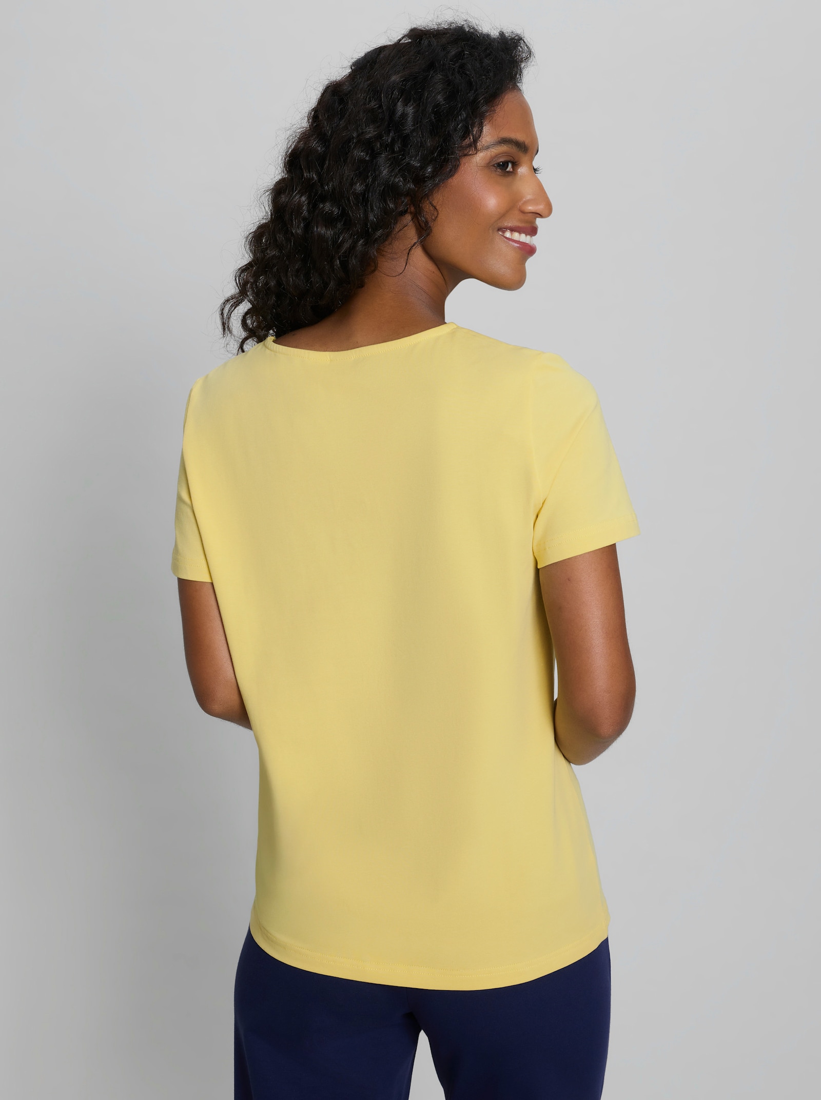 heine Shirt mit Schriftzug - zitrone