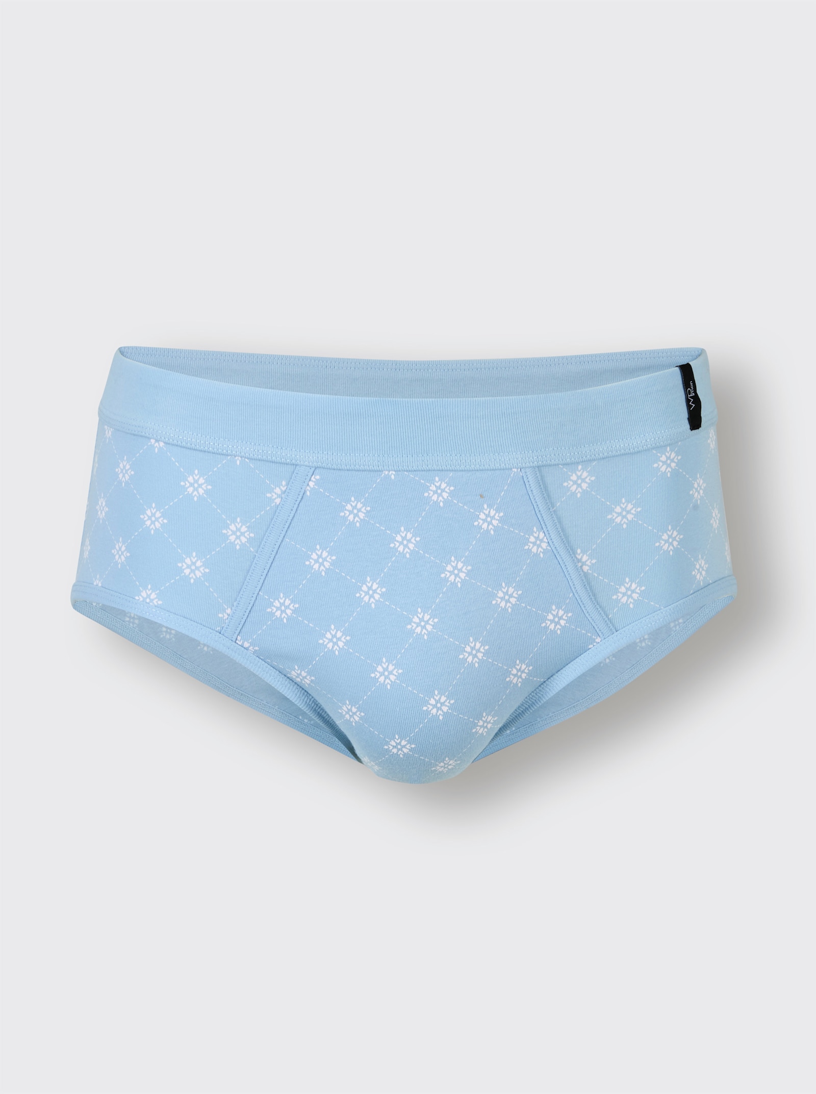 wäschepur men Slips - eisblau + eisblau-bedruckt