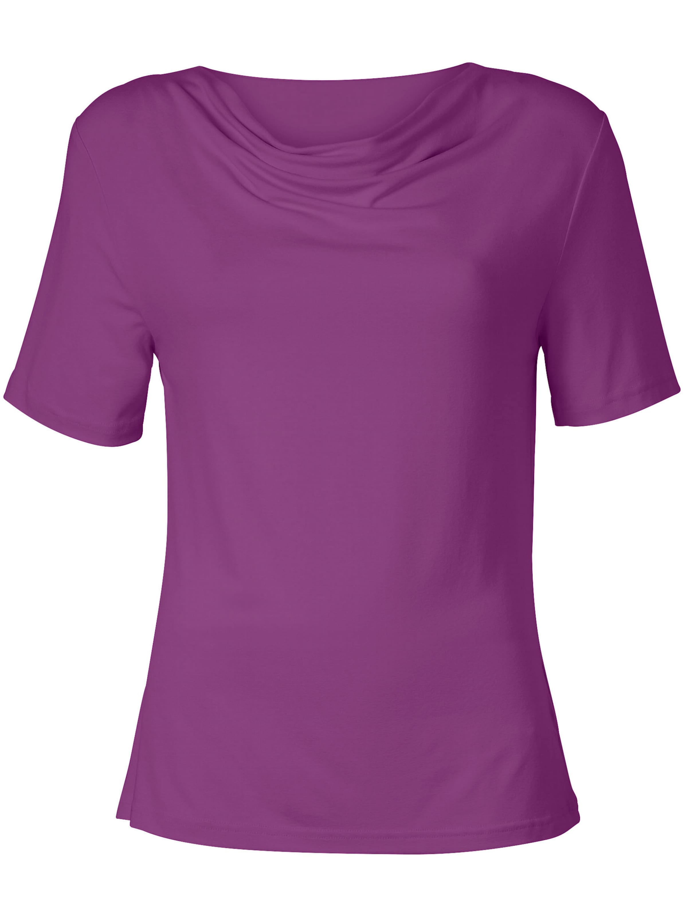 set for günstig Kaufen-Wasserfallshirt in violett von heine. Wasserfallshirt in violett von heine <![CDATA[Blickfang bei diesem femininen Shirt ist der fließende Wasserfall-Ausschnitt. Eingesetzte kurze Ärmel für eine tolle Passform. Sehr trageangenehme Viskose-Stretch-Misch