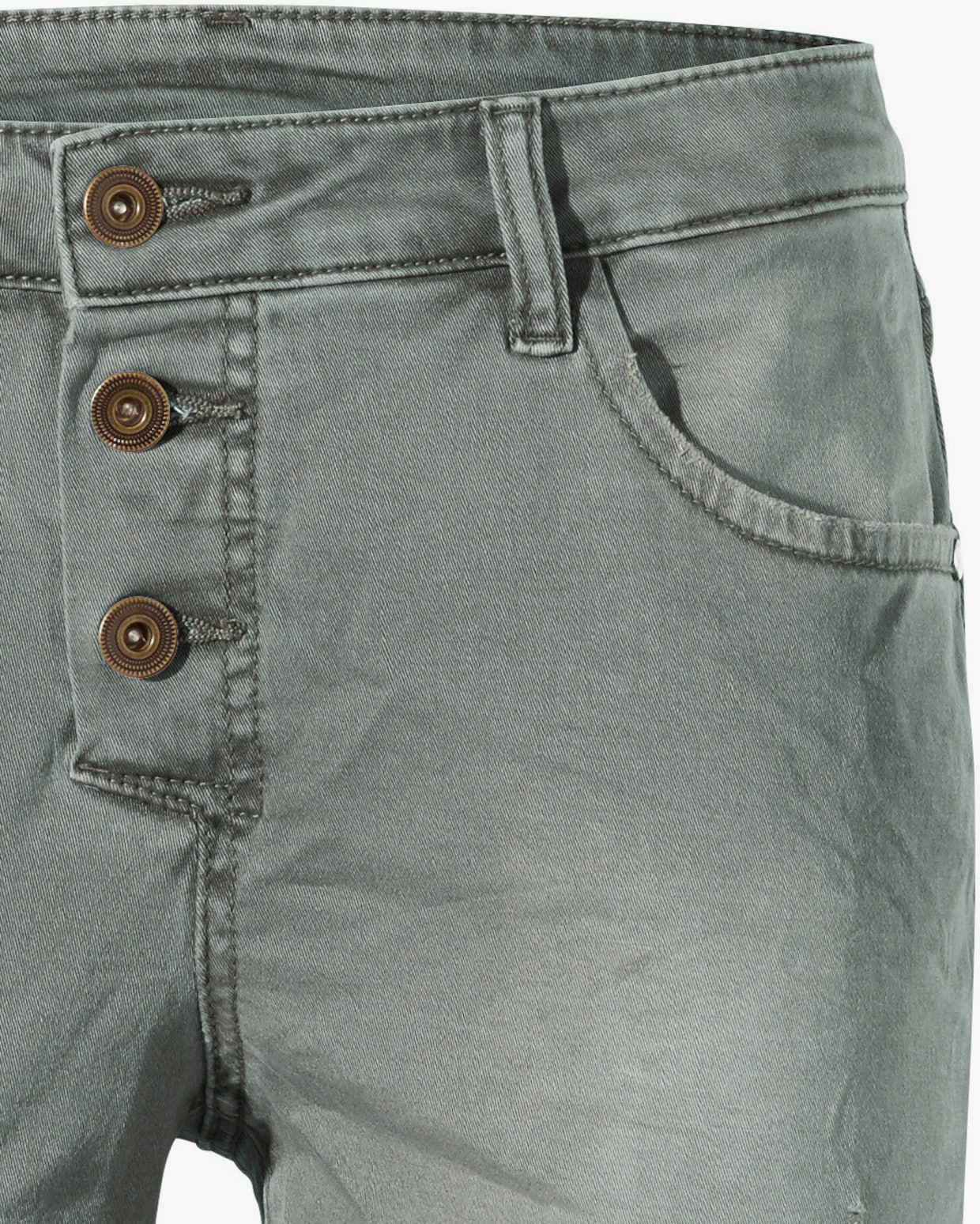 heine Pantalon boyfriend - gris-vert