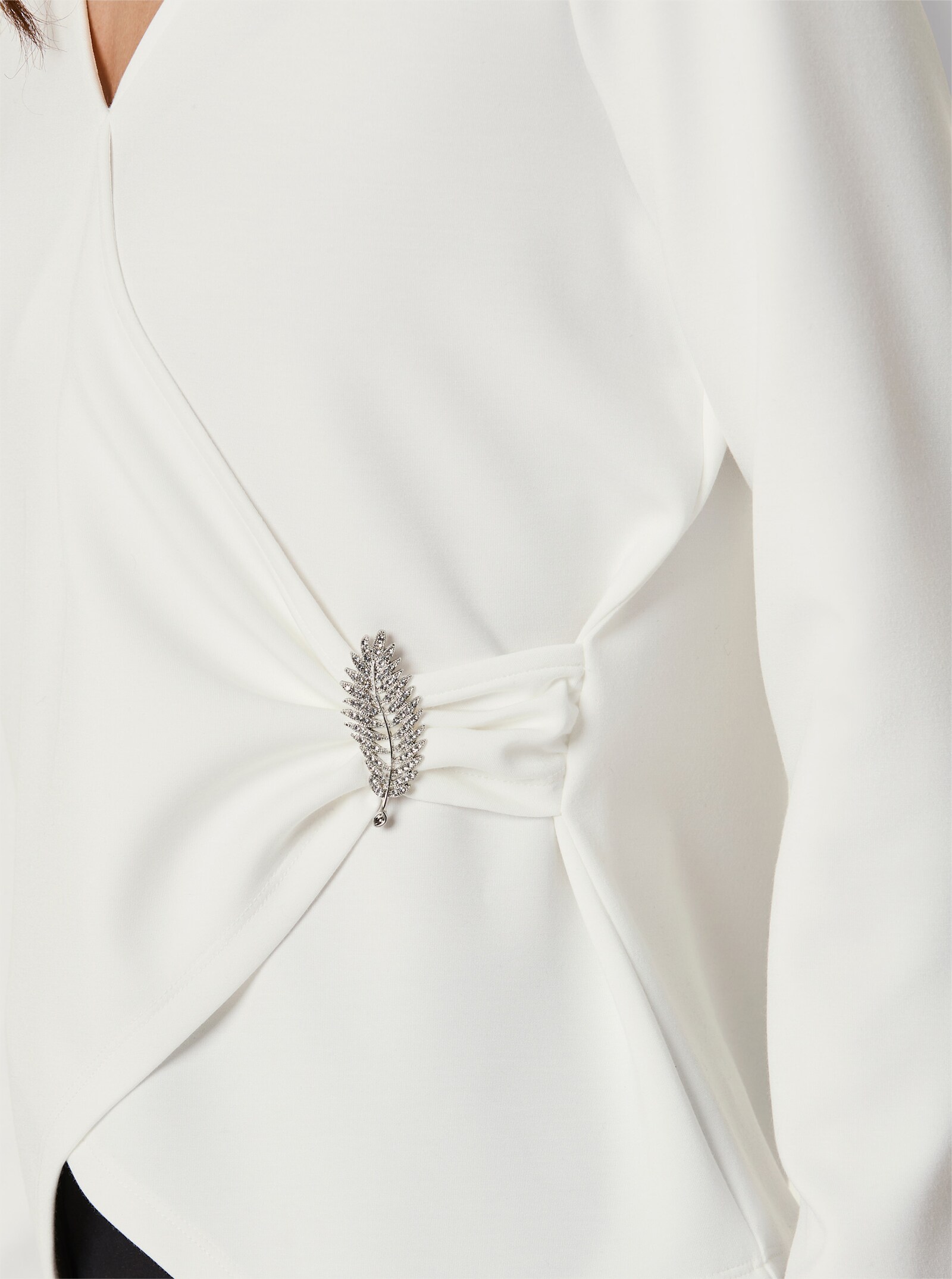 CREATION L PREMIUM V-Shirt - ecru