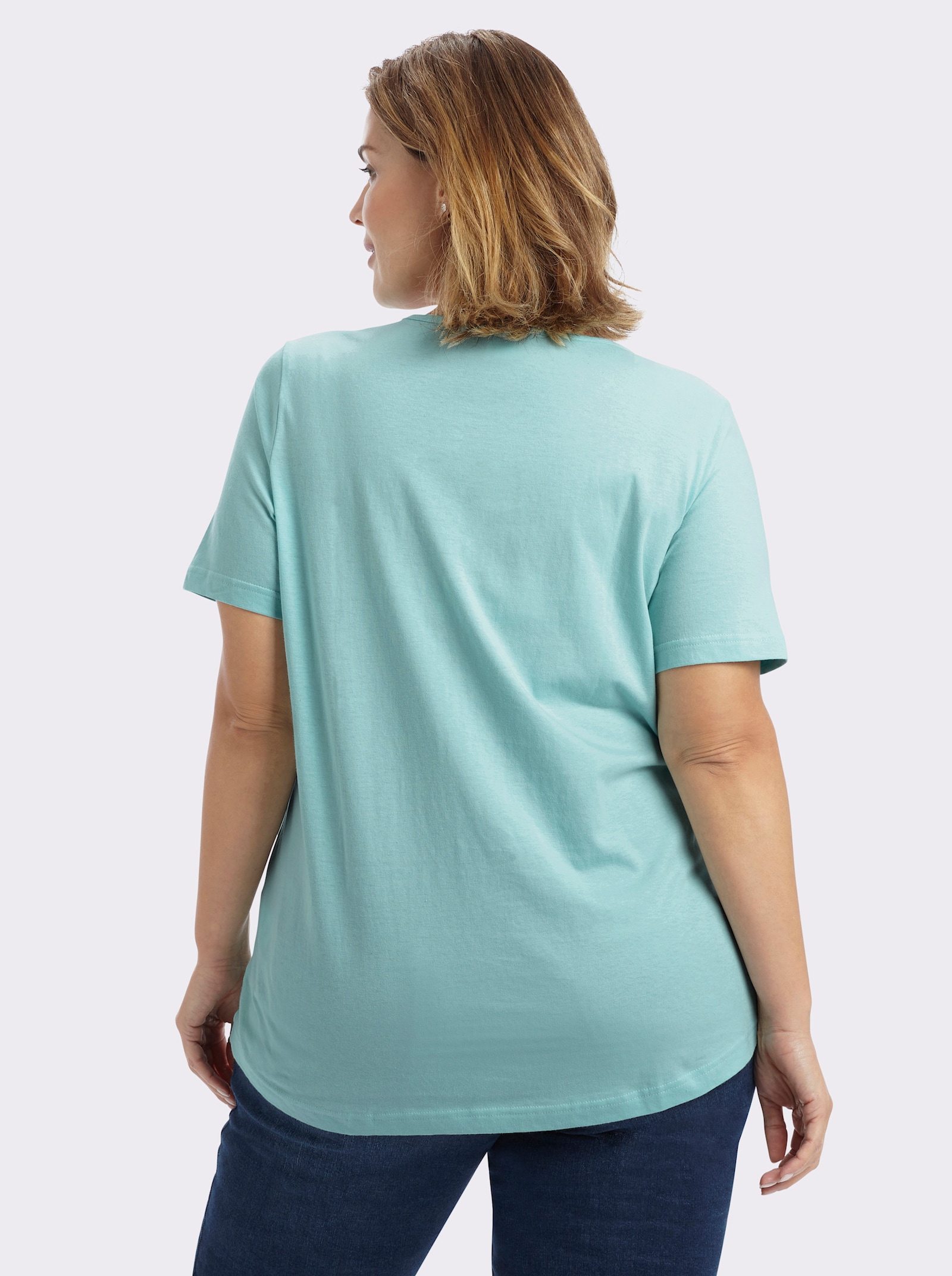 Longshirt im Doppelpack - flieder + mint