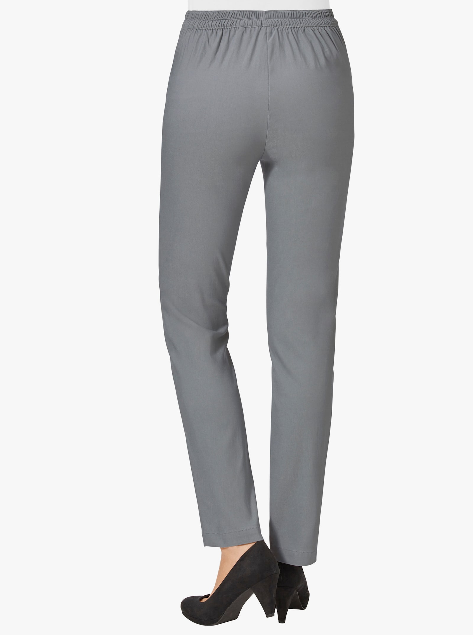 Bengalinhose mit Zierreißverschlüssen - grau