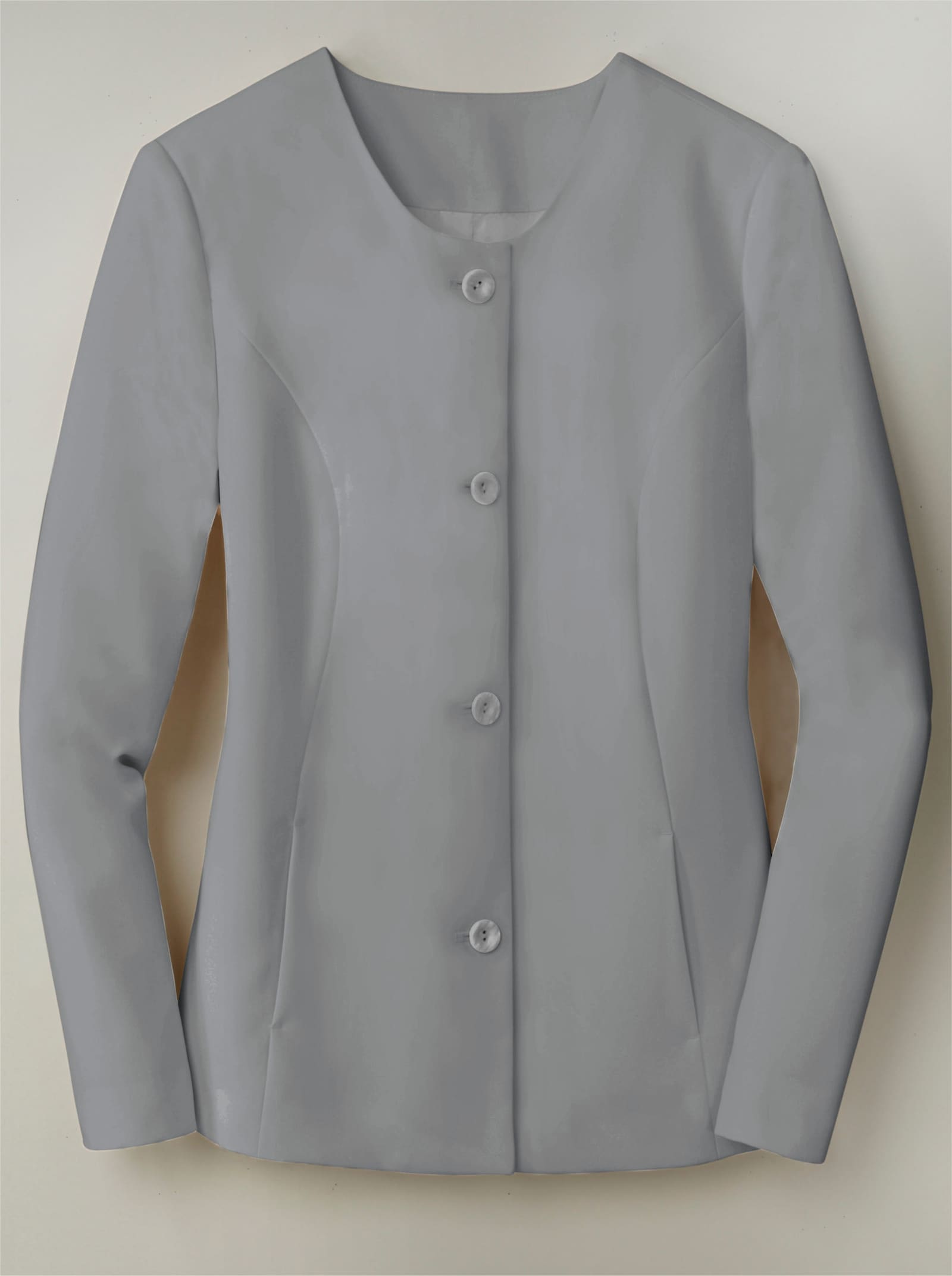 Kurzblazer in pflegeleichter Qualität - grau